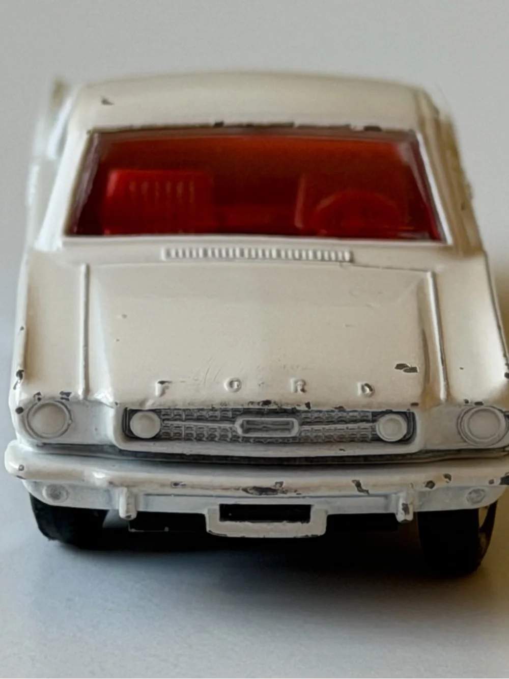 Vintage Matchbox No. 8 Ford Mustang Fastback White Lesney Made in England